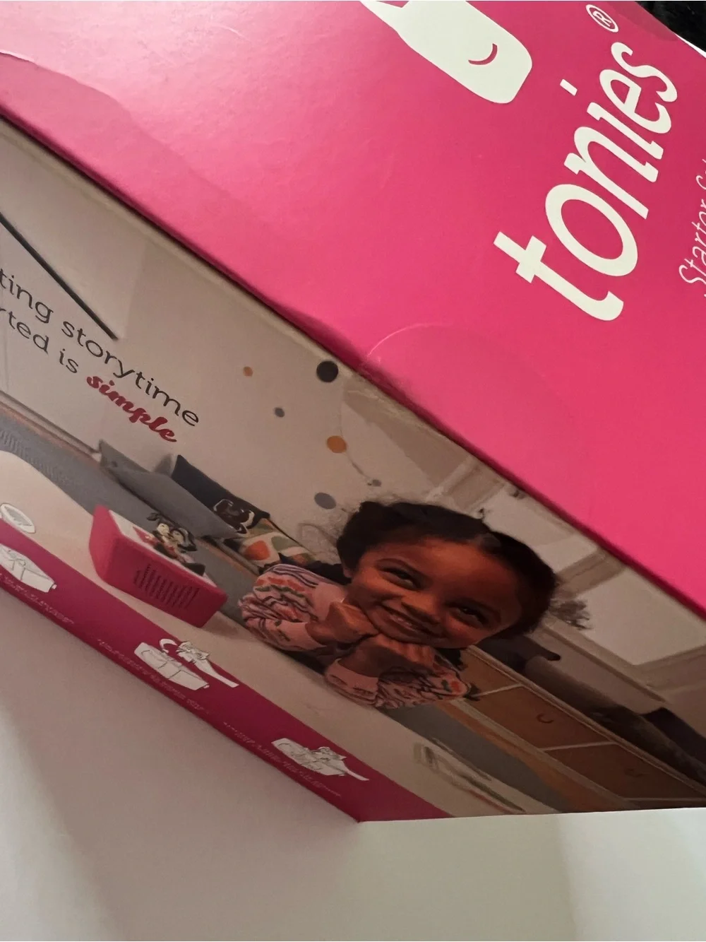 tonies Starter Set Playtime Songs - Pink Toniebox Kids Audio Toy